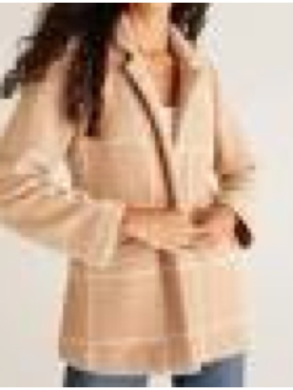 Z Supply Cream Windowpane Plush Blazer